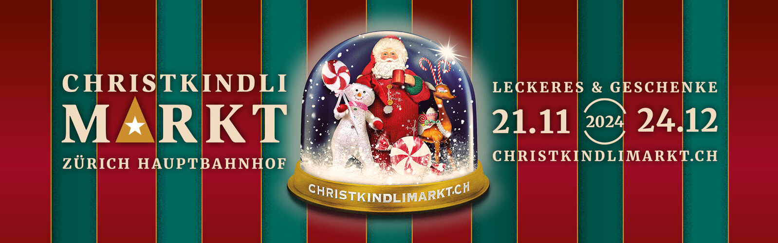 31. Zürcher Christkindlimarkt im Hauptbahnhof - 21. November bis 24. Dezember 2024