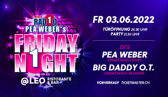 Radio 1 Pea Weber's Friday Night Party 2022 - 03. Juni 2022