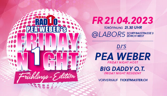 Radio 1 Pea Weber's Friday Night Party 2023
